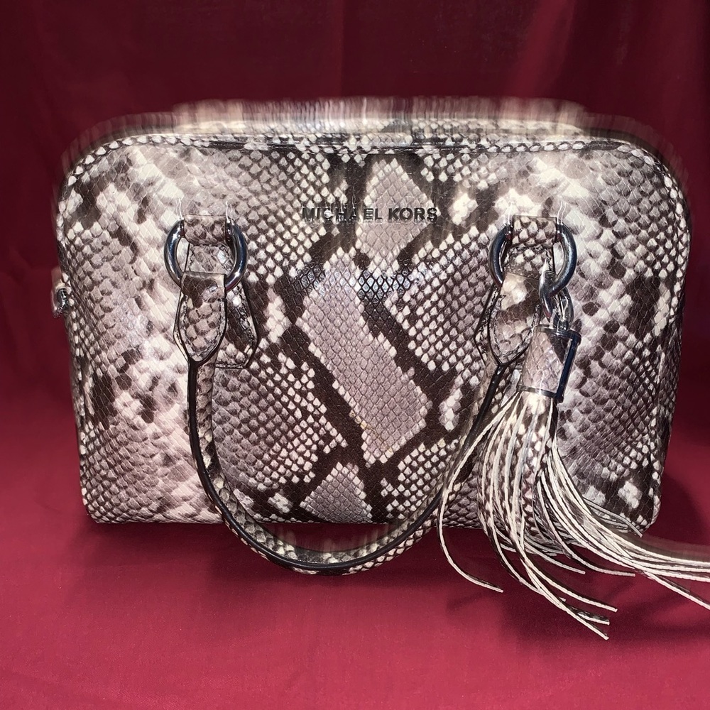 Michael Kors Python purse set - Picture 2 of 5